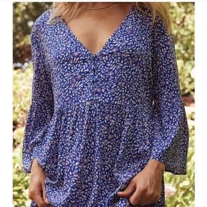 summersalt Blue Floral Mini Dress